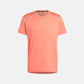 Adidas Confident Engineered Men's Running T-shirt -Coral Fusion