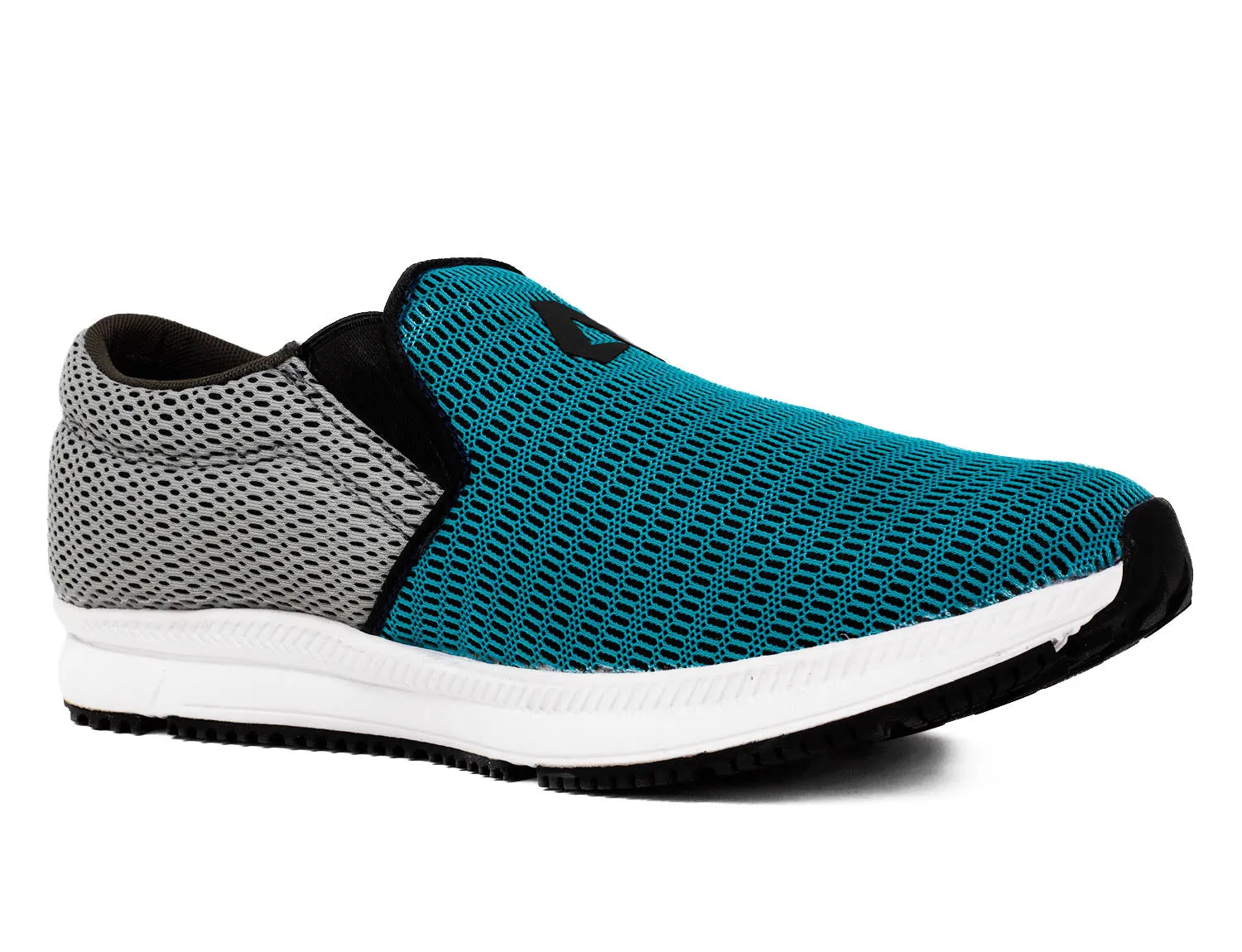 Avant Men's Dual Mesh Slip On Sports Shoes - Blue/Grey