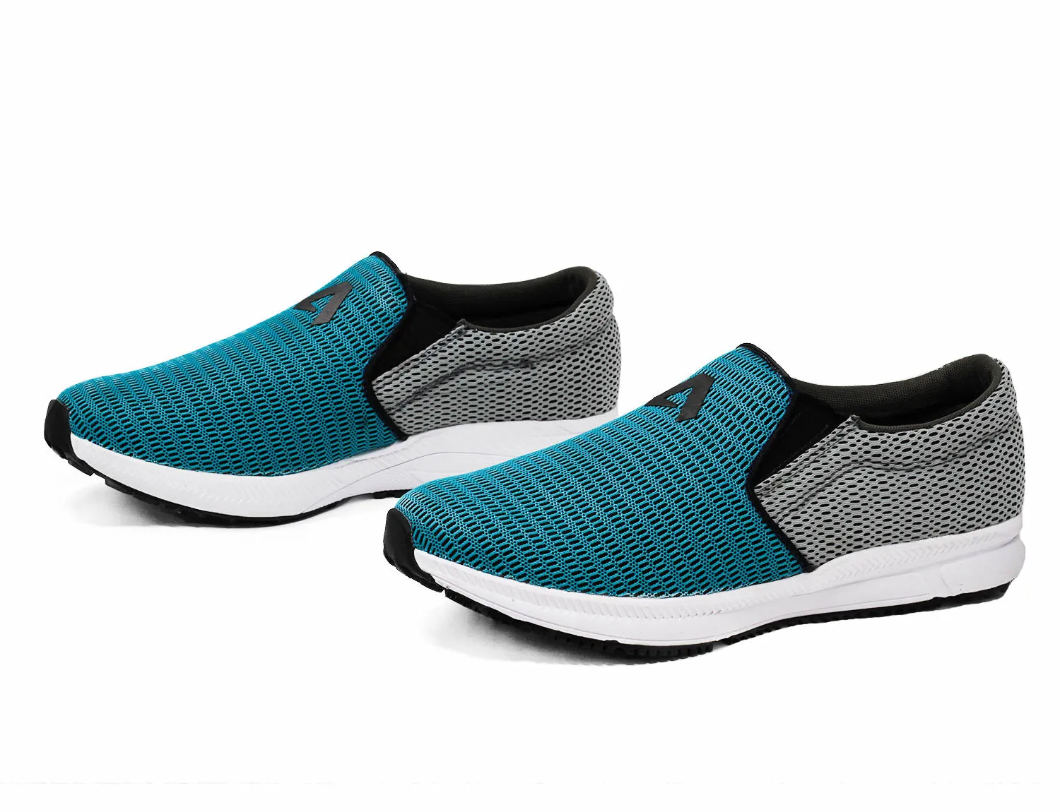 Avant Men's Dual Mesh Slip On Sports Shoes - Blue/Grey