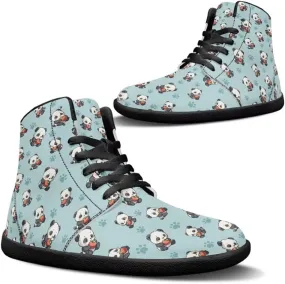 Barefoot Shoes Men Zero Drop Shoes Men Toe Shoes Anti Slip High-Top Zero Drop Sole Hiking Sneakers