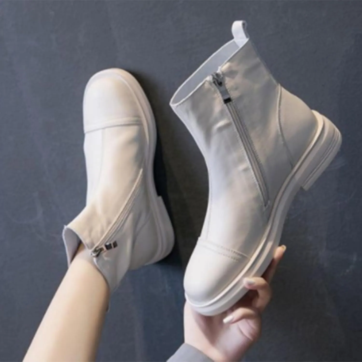 Boots for Women Seniors' Winter Boots Womens Chunky Heel Round Toe Snow Boots Shoes Mid Calf Boots