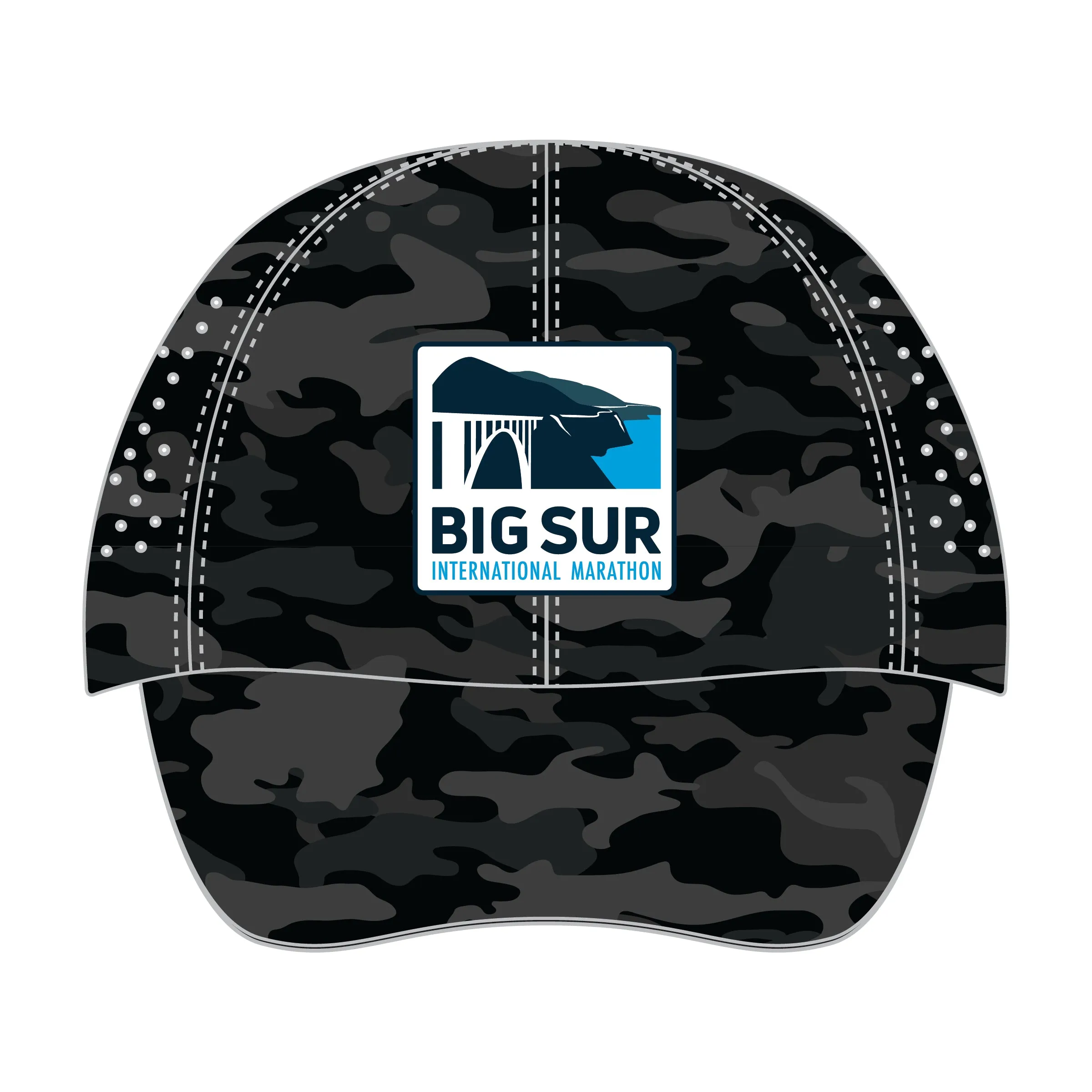 BSIM Cap - Elite Laser-Cut Tech -Black Camo- Logo