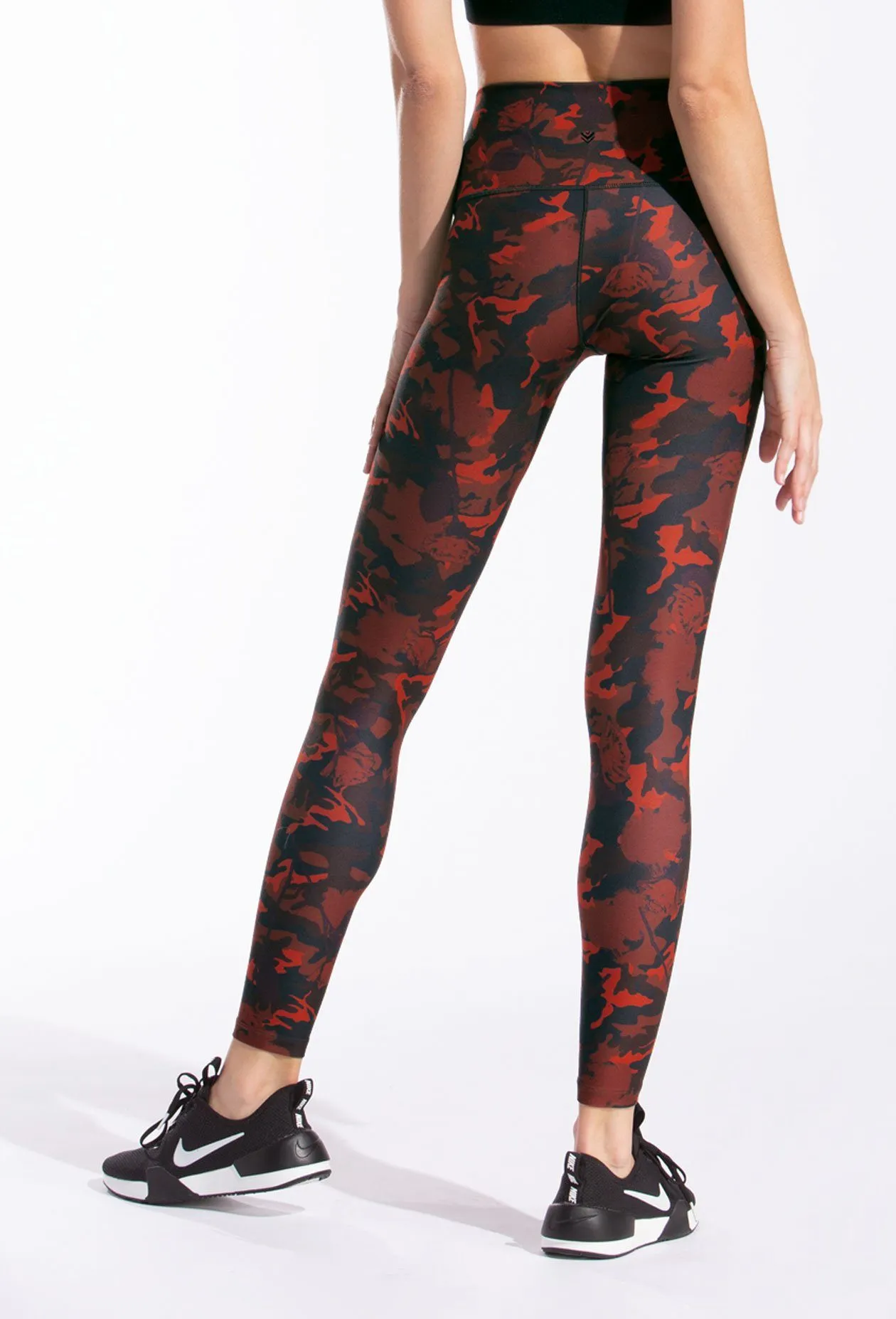 Burgundy Romcamo High Waisted Leggings