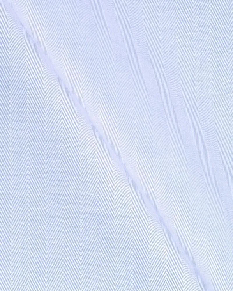 Canclini Argento Blue Herringbone Shirt 3080.w018.0011.col