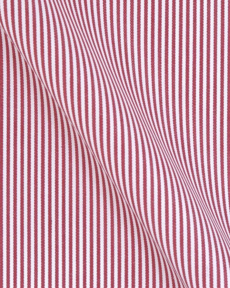 Canclini Argento Red Stripe Shirt 3030.w100.0006.f03