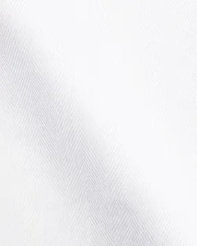Canclini Dandy 80 Herringbone White Shirt 3341.w14200.0101.bco