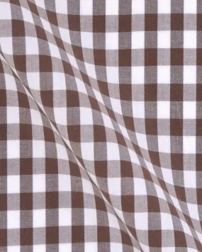 Canclini London Brown Check Shirt 2420.w841.0004.fan