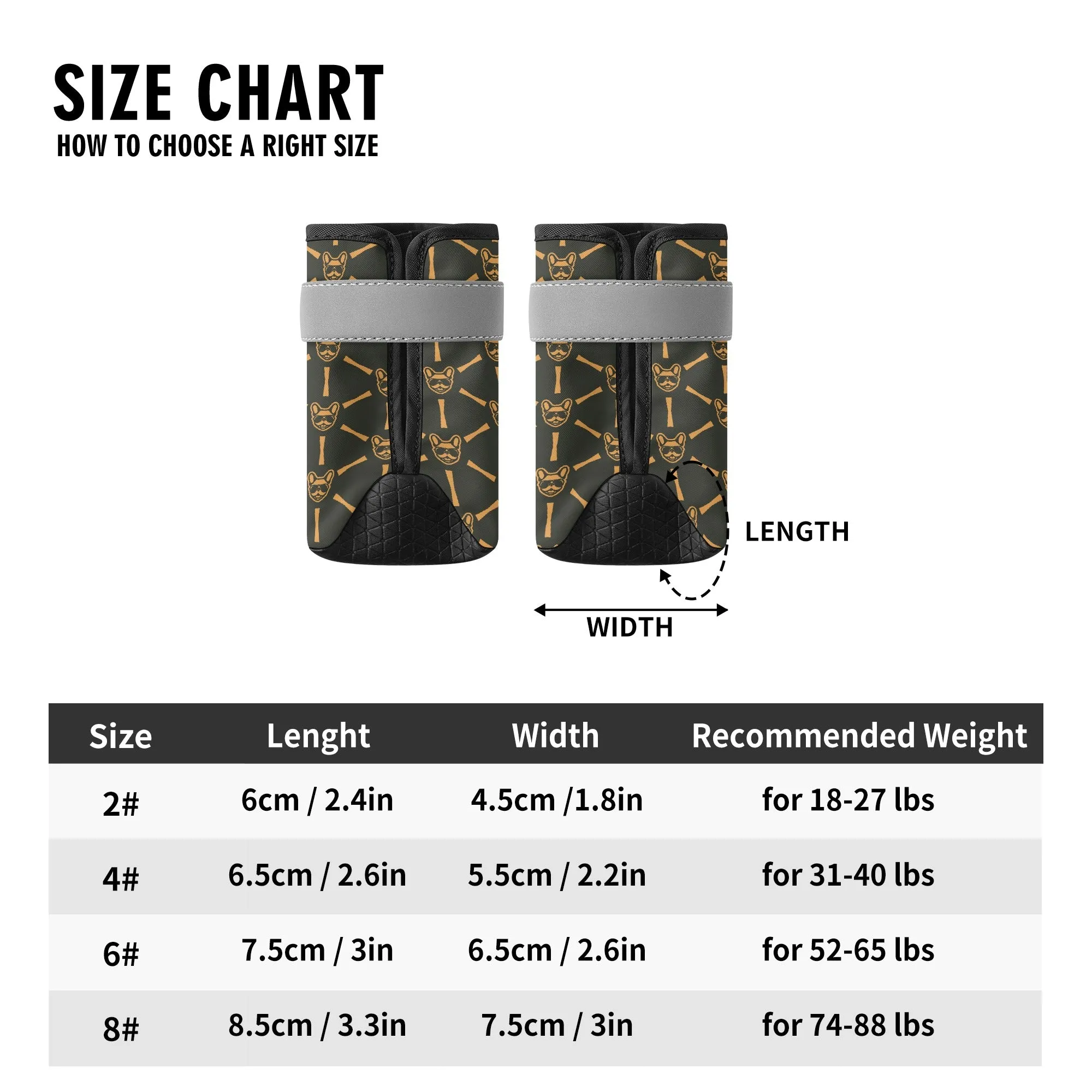 Claude - Premium Dog Socks & Boots for French Bulldogs