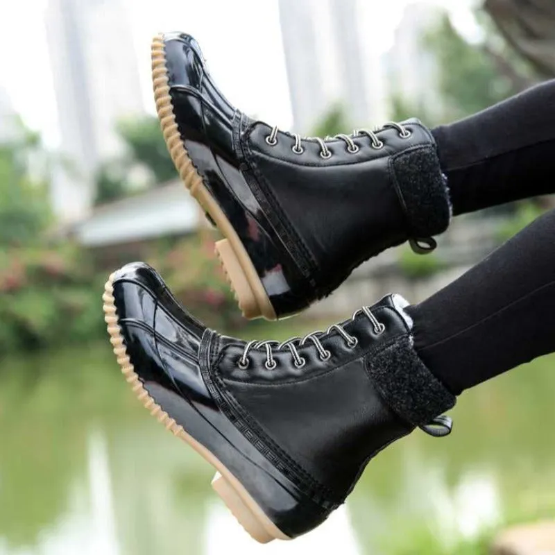 Cuzcare Women Orthopedic Shoes Mid-calf Waterproof Snow Boots