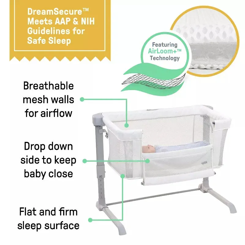 DreamSecure 2-in-1 Co-Sleeping Bassinet - 0-5 Months - Cream