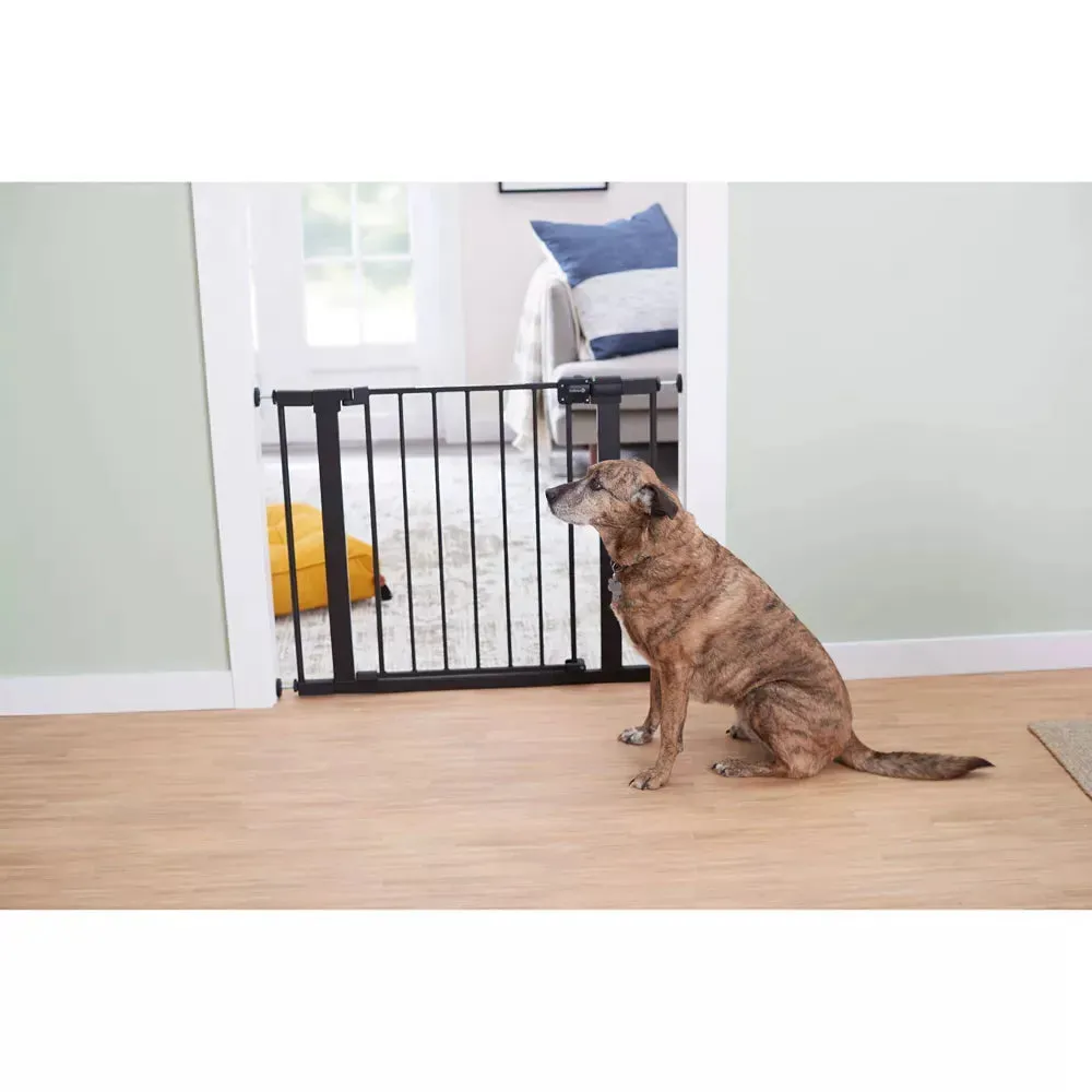 Easy Install Walk Through Baby Gate - Black