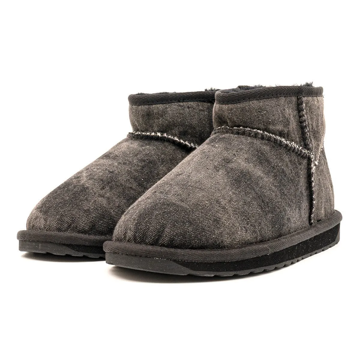 Emu Australia Stinger Snow Boots Leather Black Colour For Women