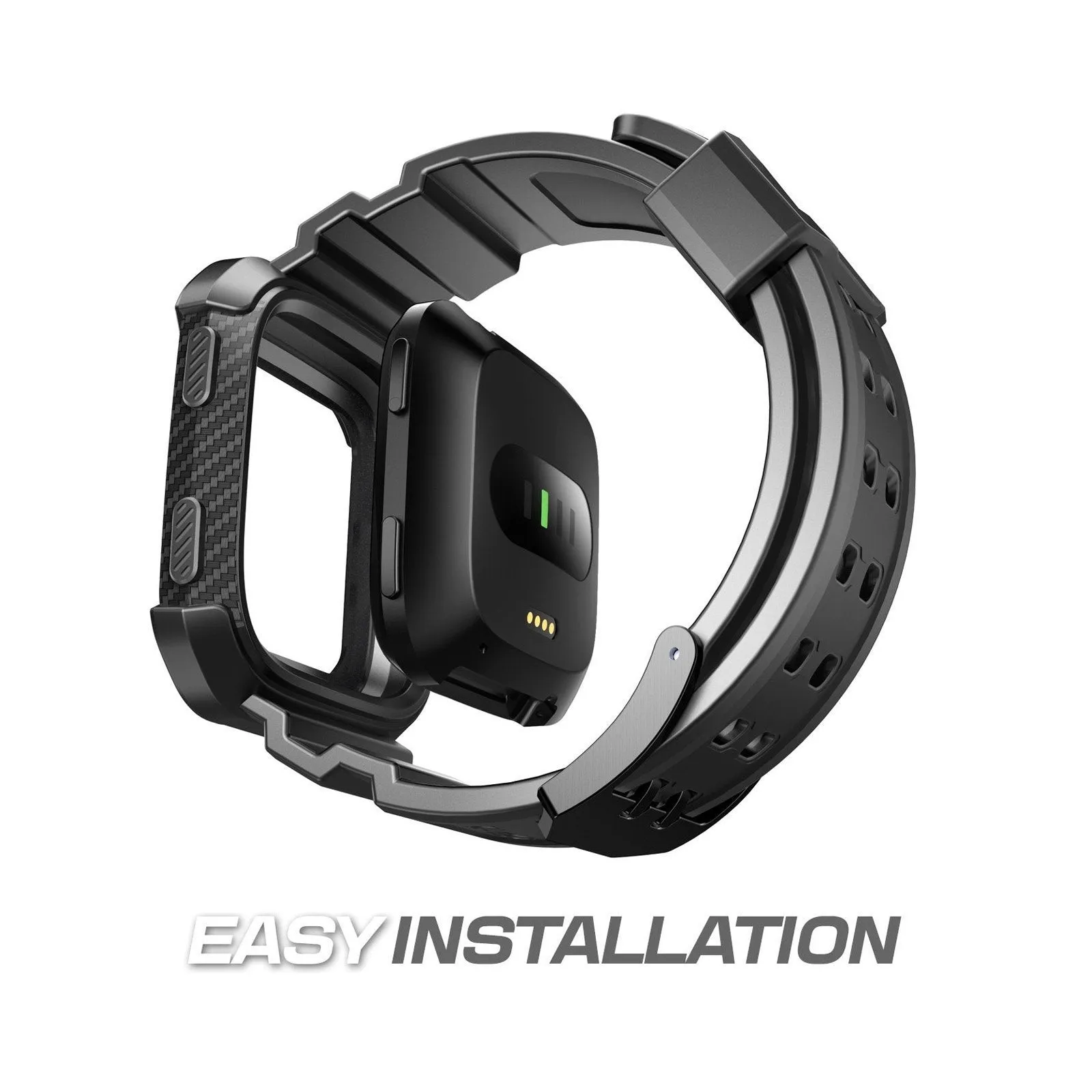 Fitbit Versa Unicorn Beetle Pro Wristband Case-Black