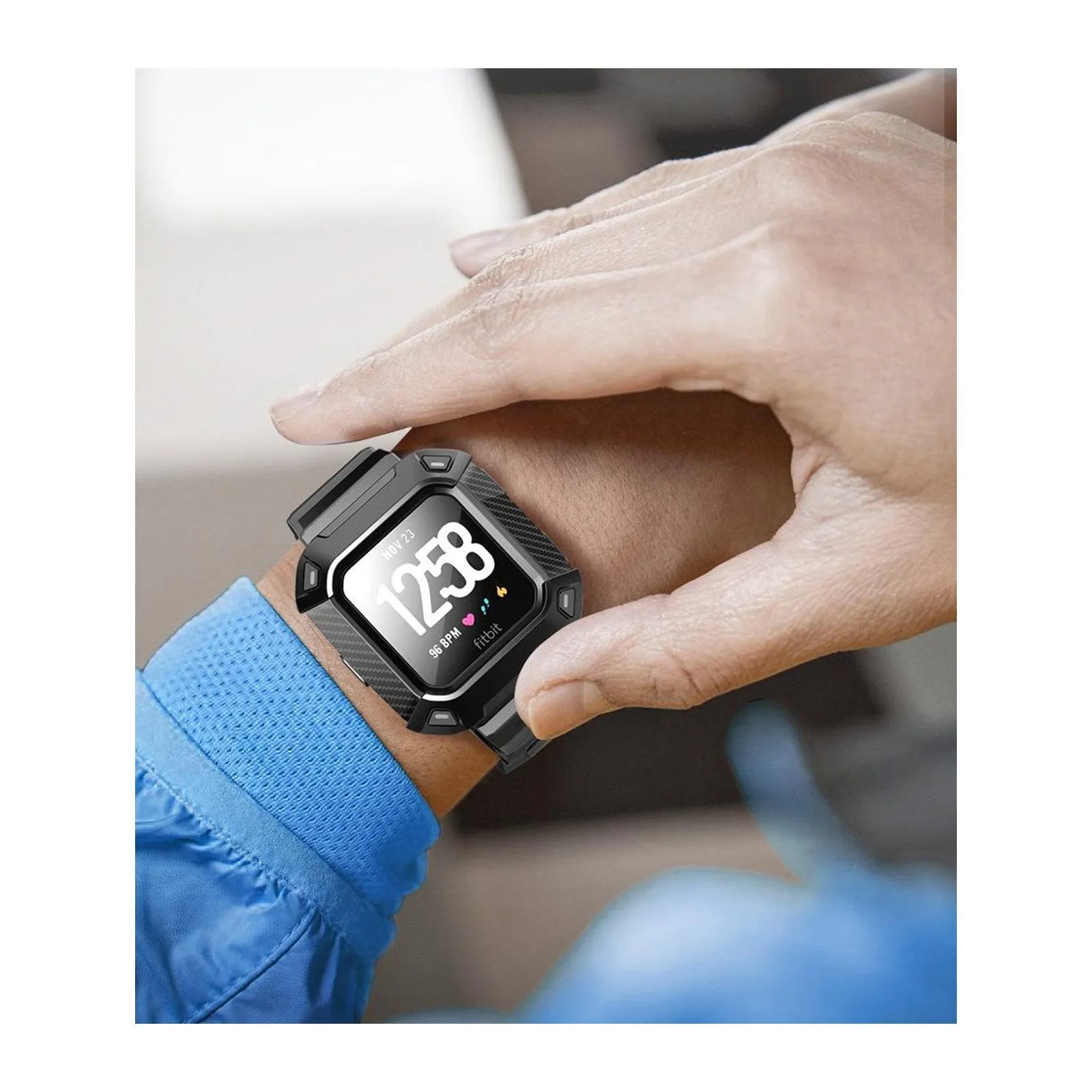 Fitbit Versa Unicorn Beetle Pro Wristband Case-Black