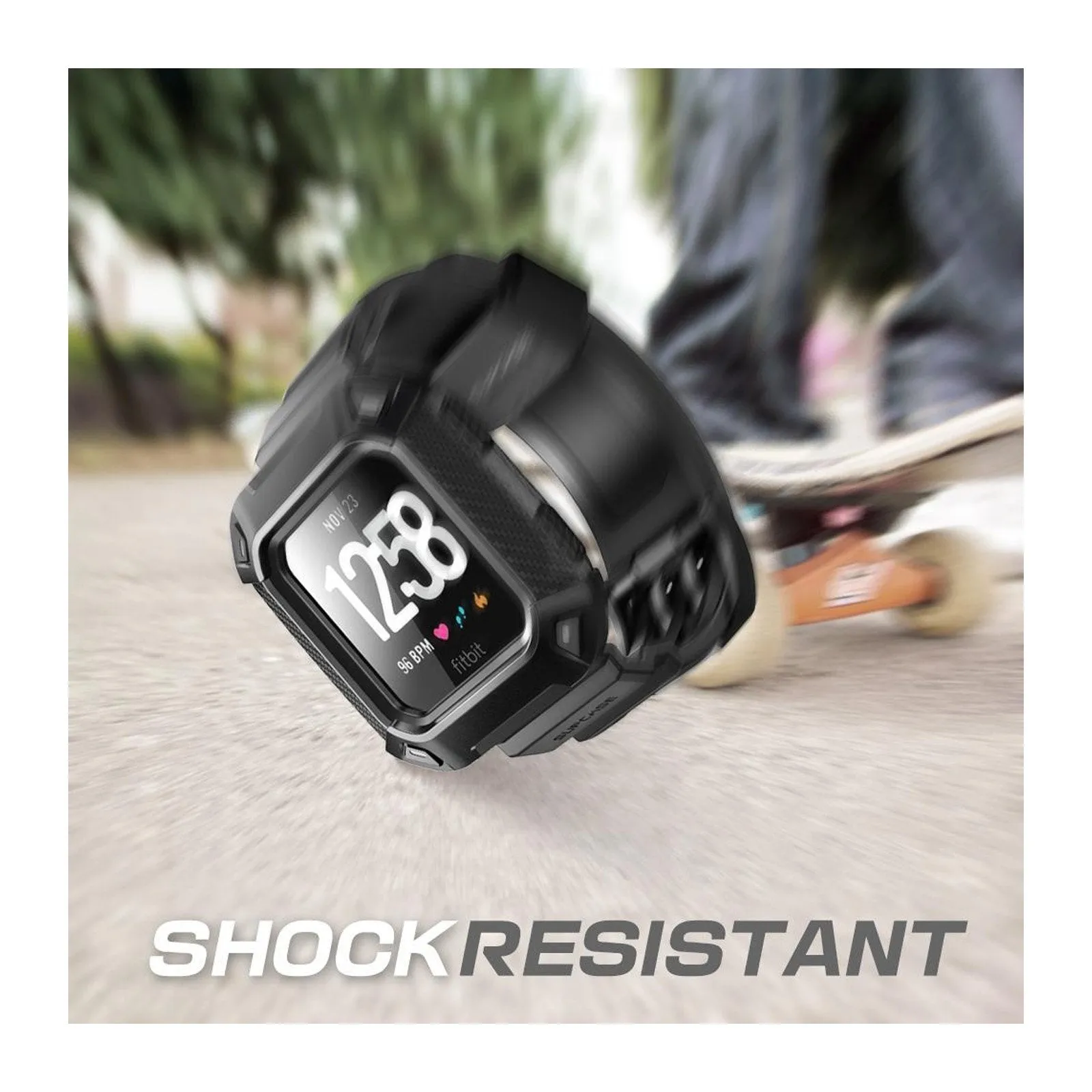 Fitbit Versa Unicorn Beetle Pro Wristband Case-Black