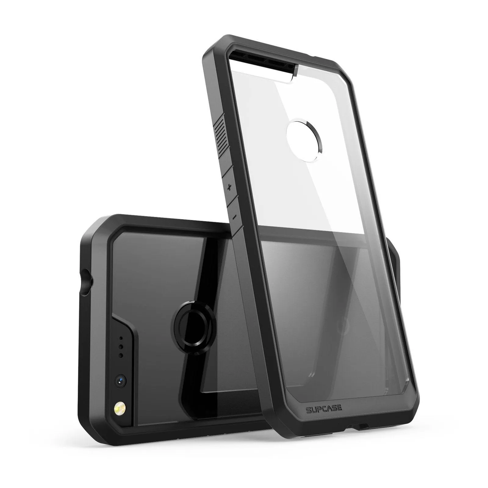 Google Pixel XL Unicorn Beetle Hybrid Protective Bumper Clear Case-Black