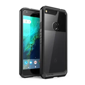 Google Pixel XL Unicorn Beetle Hybrid Protective Bumper Clear Case-Black