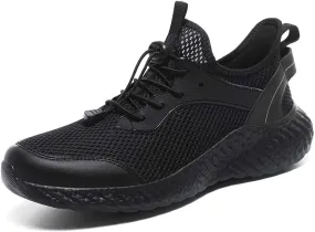 HYDLONGR Men's Lightweight Breathable Knit Quick Dry Socks Running Shoes Tennis Sneakers Sports Walking Shoes