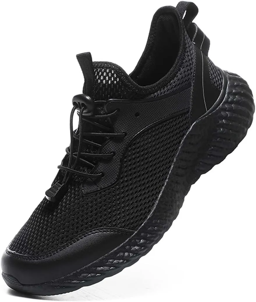 HYDLONGR Men's Lightweight Breathable Knit Quick Dry Socks Running Shoes Tennis Sneakers Sports Walking Shoes
