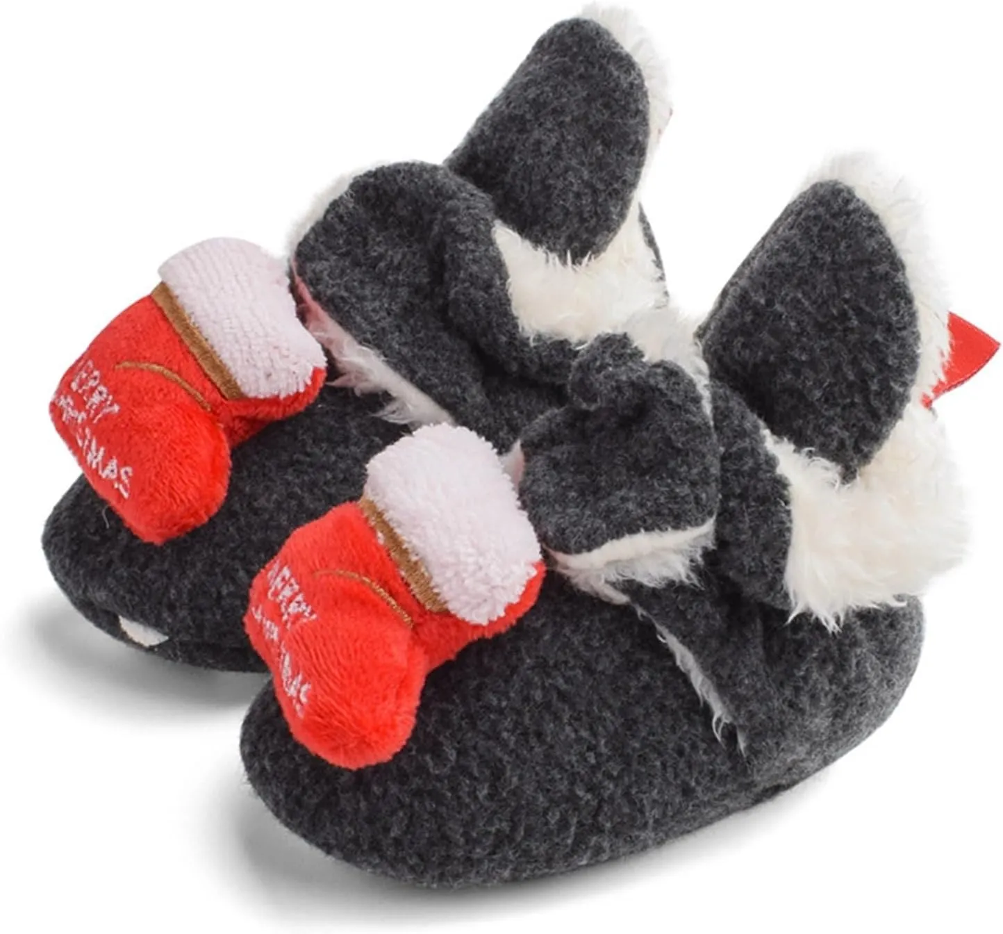 Infant Christmas Booties Soft Baby Santa Winter Warm Slippers Snow Boots Shoes Kids Shoes Fur Lined Warm Slip On Boots