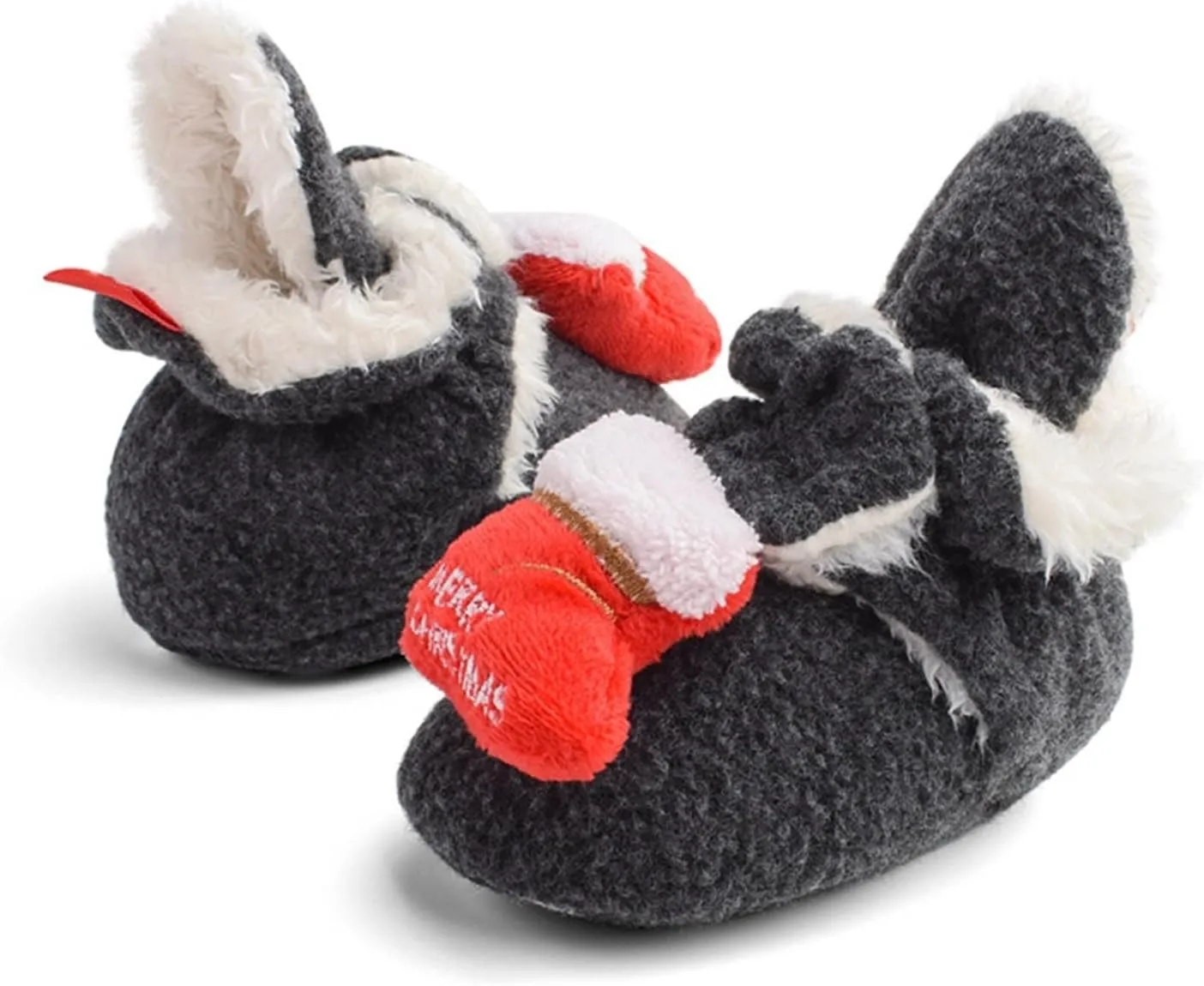 Infant Christmas Booties Soft Baby Santa Winter Warm Slippers Snow Boots Shoes Kids Shoes Fur Lined Warm Slip On Boots