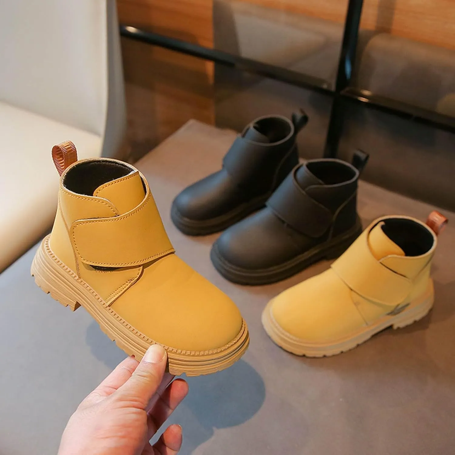 Infant Toddler Kids Winter Ankle Boot Solid Classic Water Proof Rubber Soft Sole Anti Winter Boots Sizes11 Cowboy Boots