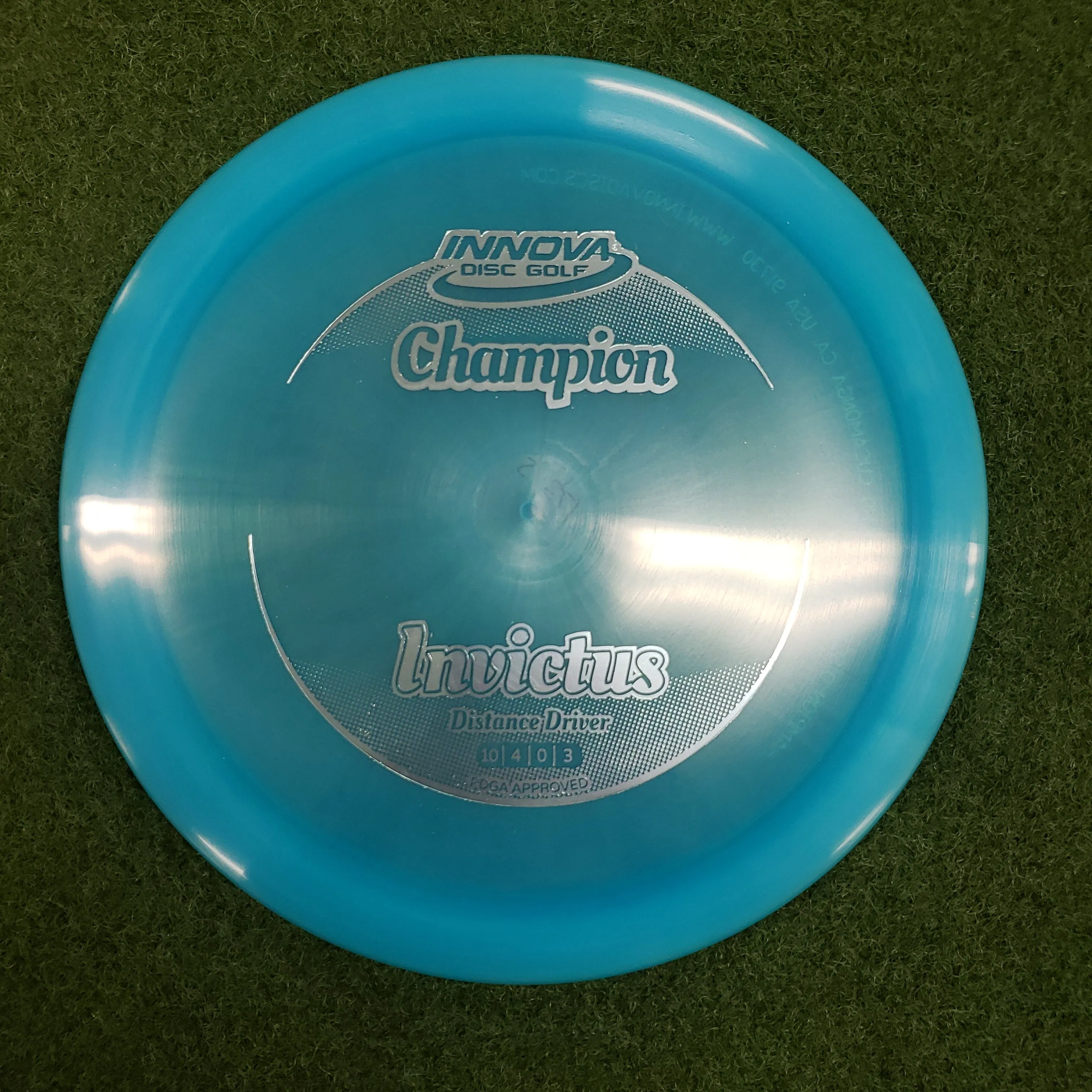 Innova Invictus Disc Golf Driver [Speed 10, Glide 4, Turn 0, Fade 3]
