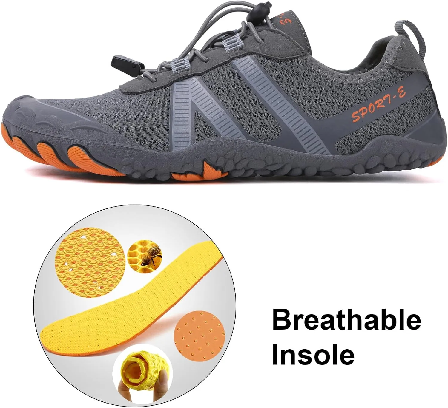 KUNWFNIX Water Shoes for Men Women Quick Dry Water Sports Barefoot Shoes Aqua Socks for Swim Beach Pool Surf Yoga for Women Men