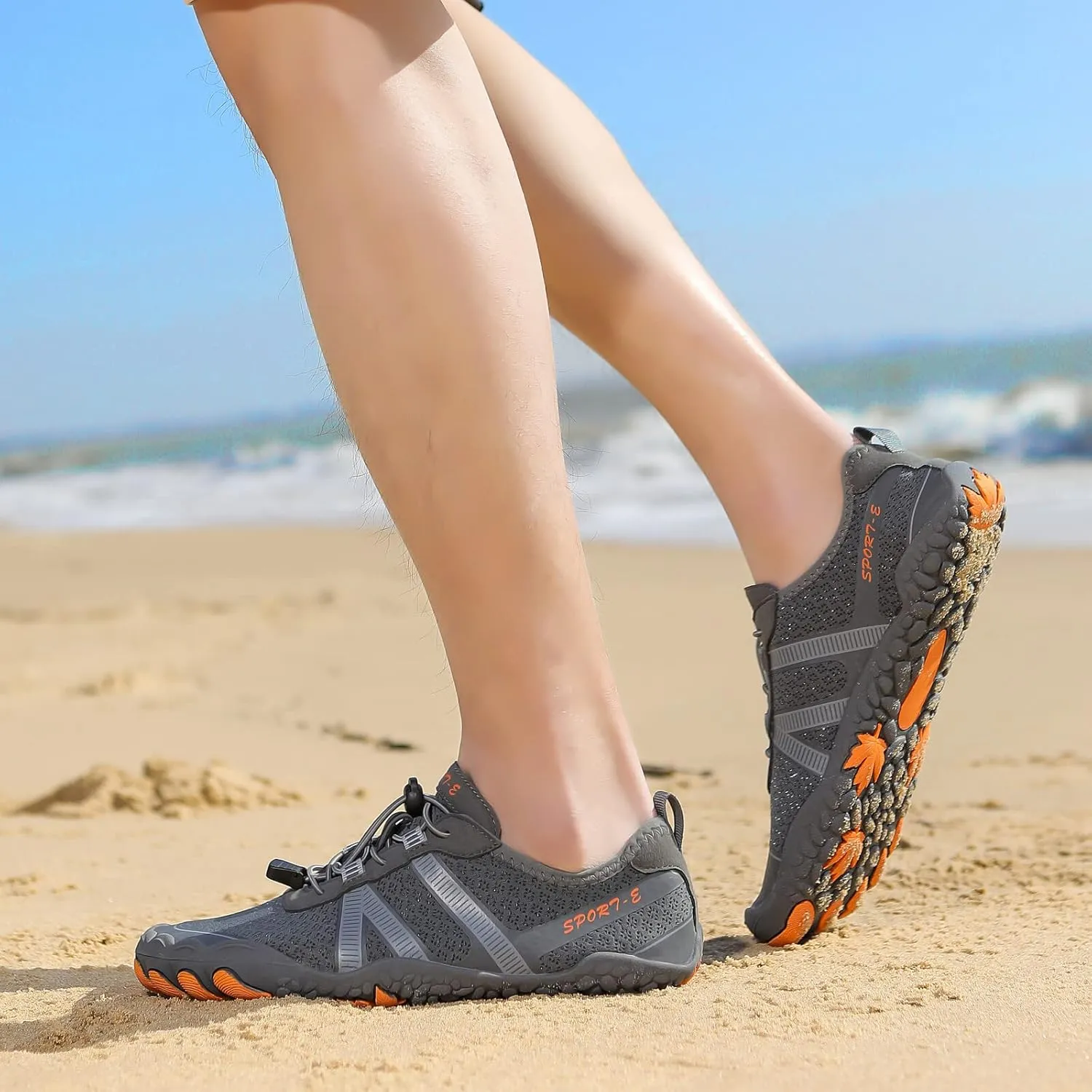 KUNWFNIX Water Shoes for Men Women Quick Dry Water Sports Barefoot Shoes Aqua Socks for Swim Beach Pool Surf Yoga for Women Men