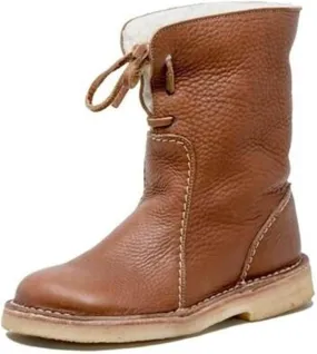 Ladmiple Snow Boots For Women Cute High Top Slip-on Warm Loafers Faux Fur-Lined Winter Ankle Booties Mid Calf Walking Shoes