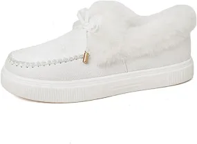 Ladmiple Winter Boots For Women 2024 Fashion Snow Boots Winter Shoes Fur Lined Warm Slip On Comfortable Outdoor Ankle Booties