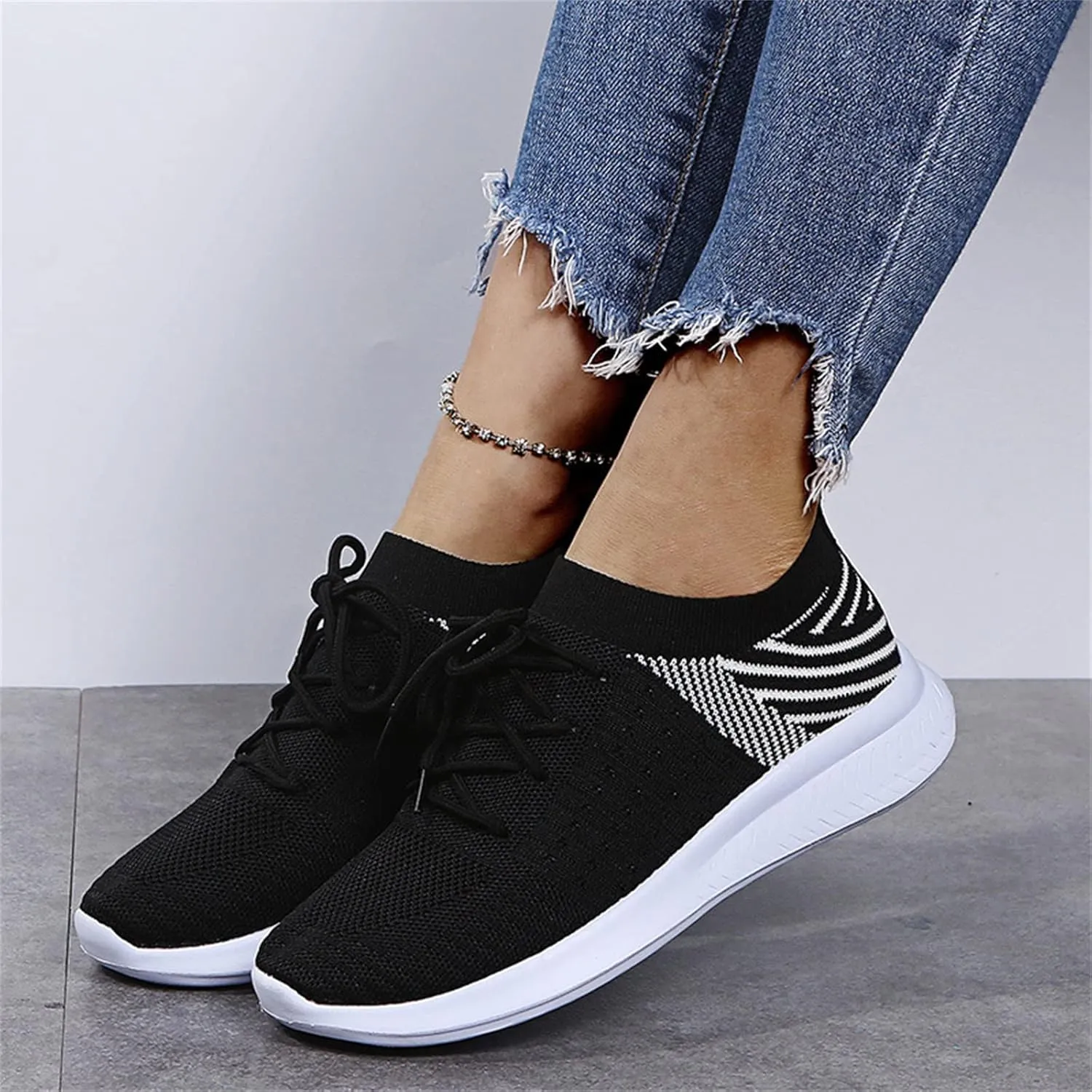 Lausiuoe Sneakers For Women Walking Shoes Comfortable Walking Running Shoes Athletic Non Slip Tennis Fashion Sneaker