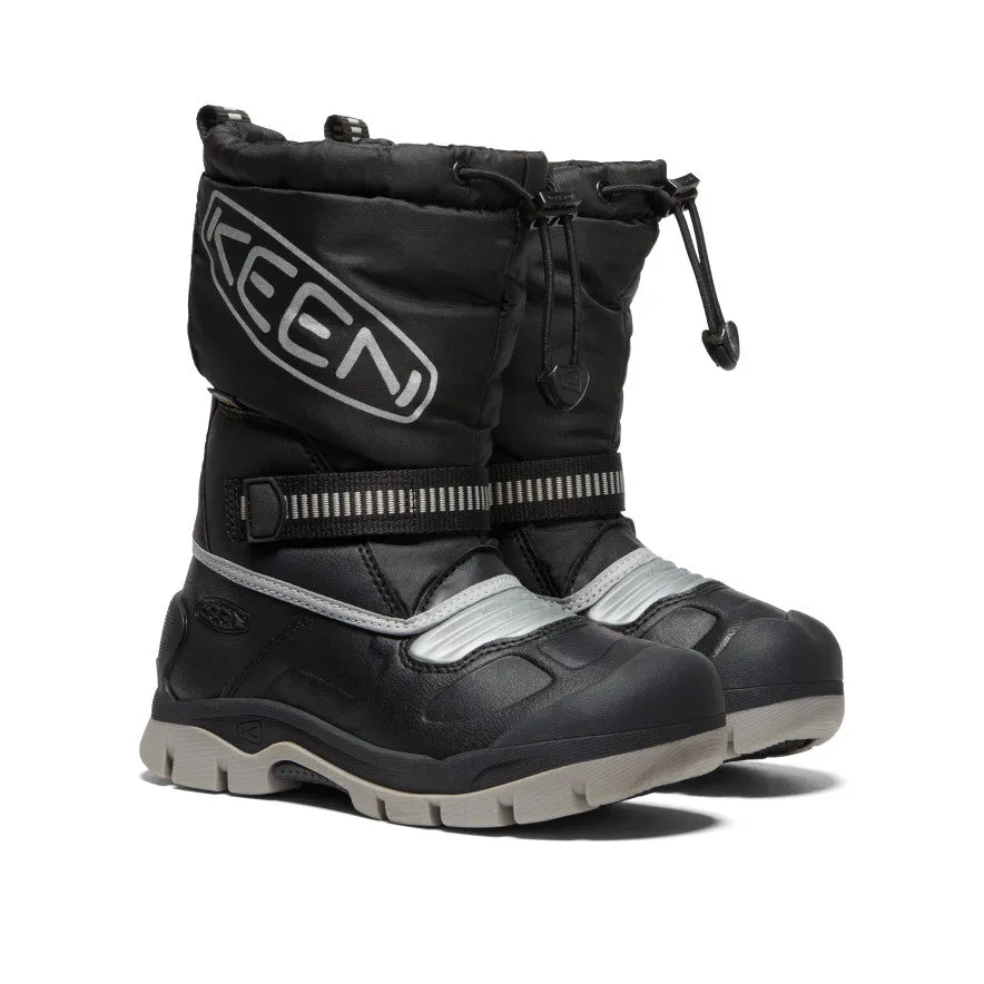 Little Kids' Snow Troll Waterproof Boot  |  Black/Silver
