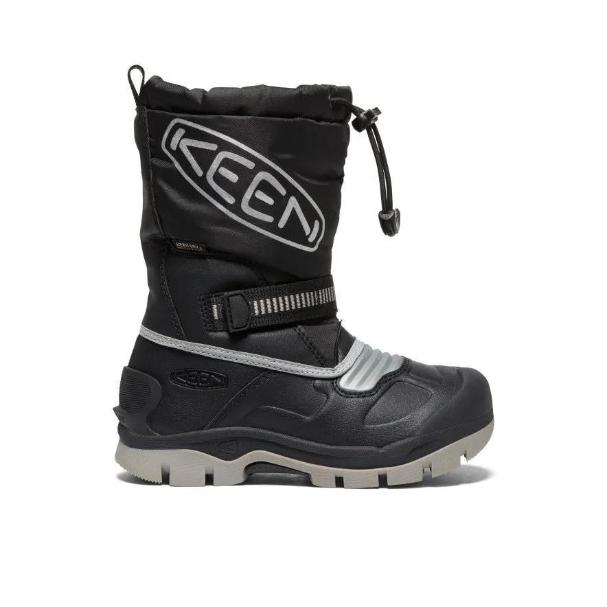 Little Kids' Snow Troll Waterproof Boot  |  Black/Silver