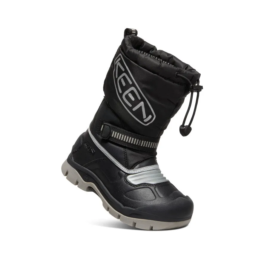 Little Kids' Snow Troll Waterproof Boot  |  Black/Silver