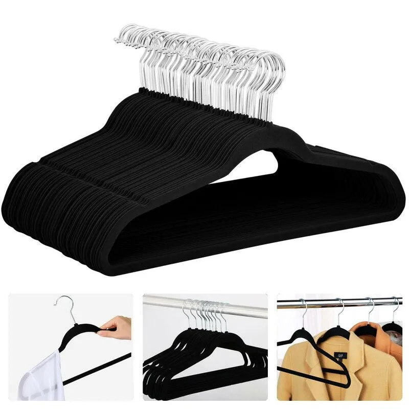 Manor 100 Pcs Non-Slip Hanger