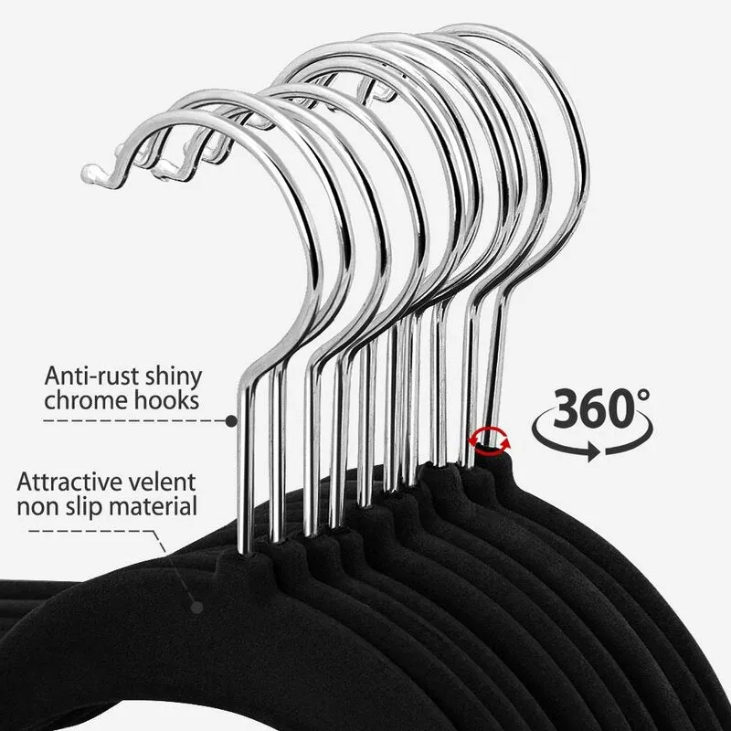 Manor 100 Pcs Non-Slip Hanger