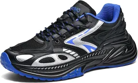Men's Fashion Sneakers Breathable High Top Casual Walking Shoes Women's Walking Running Shoes Street Trend Thick Bottom Sports Walking Casual Shoes