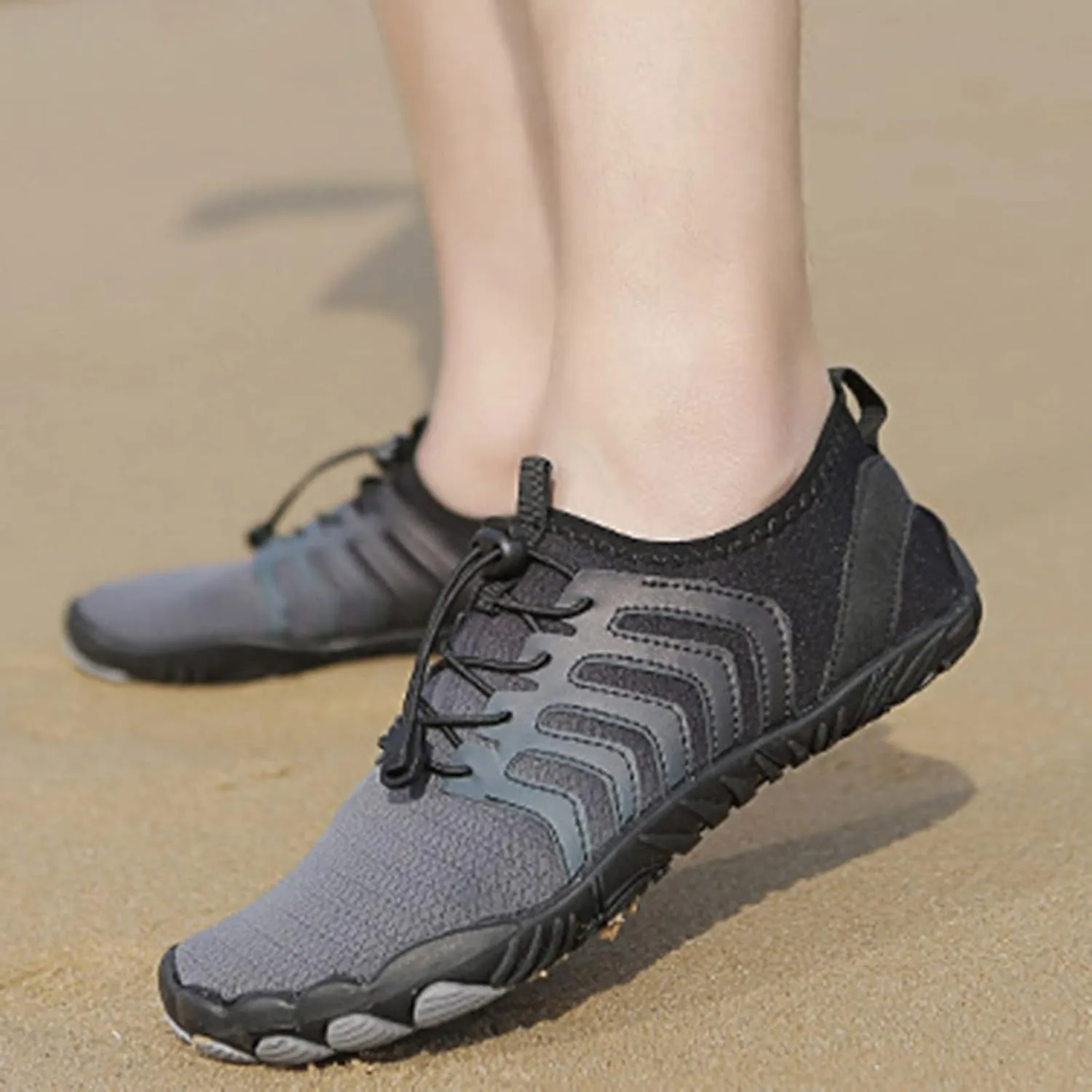 Mens Outdoor Beach Shoes Quick Drying Wading Shoes Breathable Non Slip Hiking Shoe Swimming Shoe for Pool Surfing