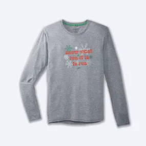 Men'sRun Merry Distance Graphic Long Sleeve