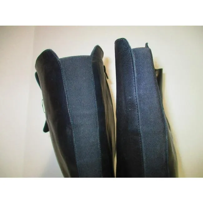 Pajar Black Zipper High Waterproof Pewter Accent Bootsbooties Size Us