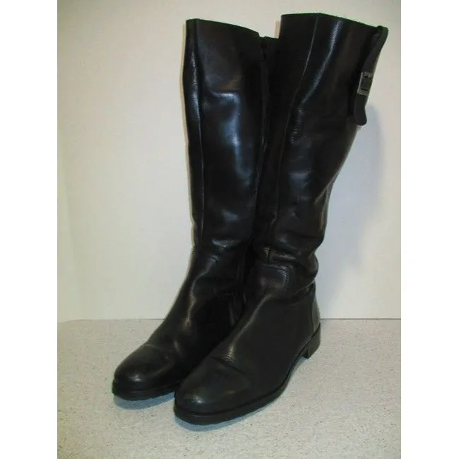 Pajar Black Zipper High Waterproof Pewter Accent Bootsbooties Size Us