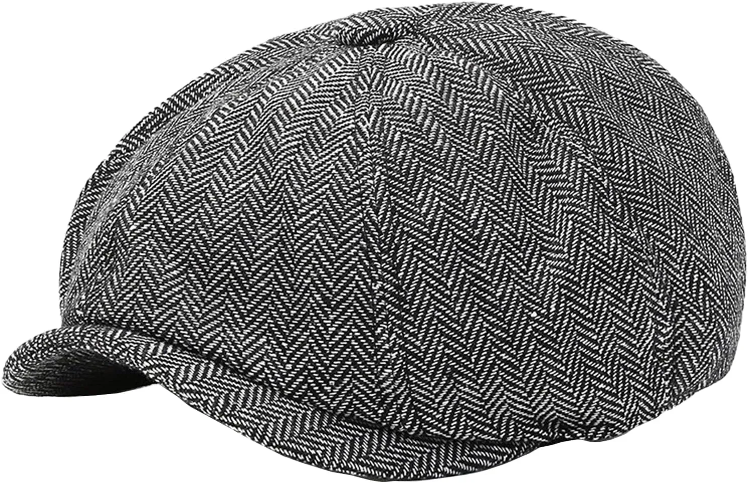 Parent-Child Beret Cap Tweed Flat Cap Octagonal Newsboy Gatsby Peaked Cap, Unisex