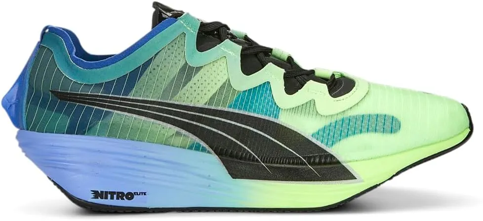 PUMA Mens Fast-FWD Nitro Elite Running Sneakers Shoes - Blue, Green - Size 11 M
