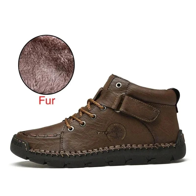 Snow Boots Protective and Wear-resistant Sole Man Boots Warm and Comfortable Winter Walking Boots Big Size 39-48