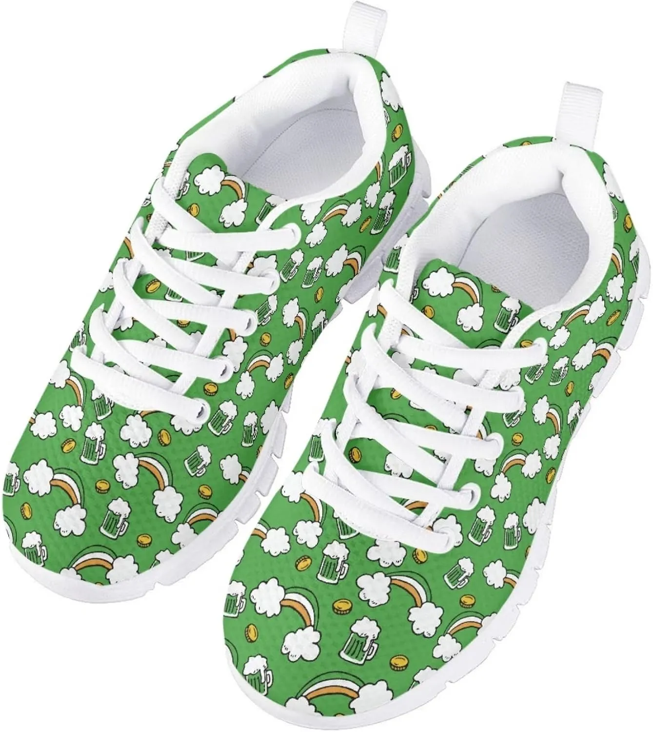 SYtrade Boys Girls Shoes Running/Walking Sports Sneakers White Sole