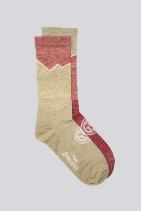 The Athletic x Golden Saddle Cyclery Elevation Lightweight Wool Blend Socks