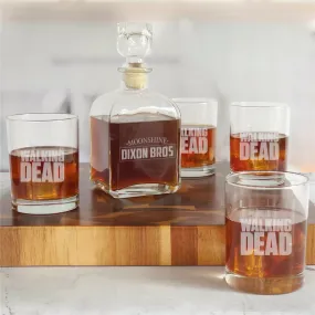 The Walking Dead Dixon Brothers Collectible Moonshine Decanter Set