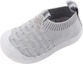 Toddler Baby Sneakers Girls Leisure Shoes Mesh Shoes Breathable Soft Sole Sport Shoes Socks Shoes Boy Solid Tied Shoes