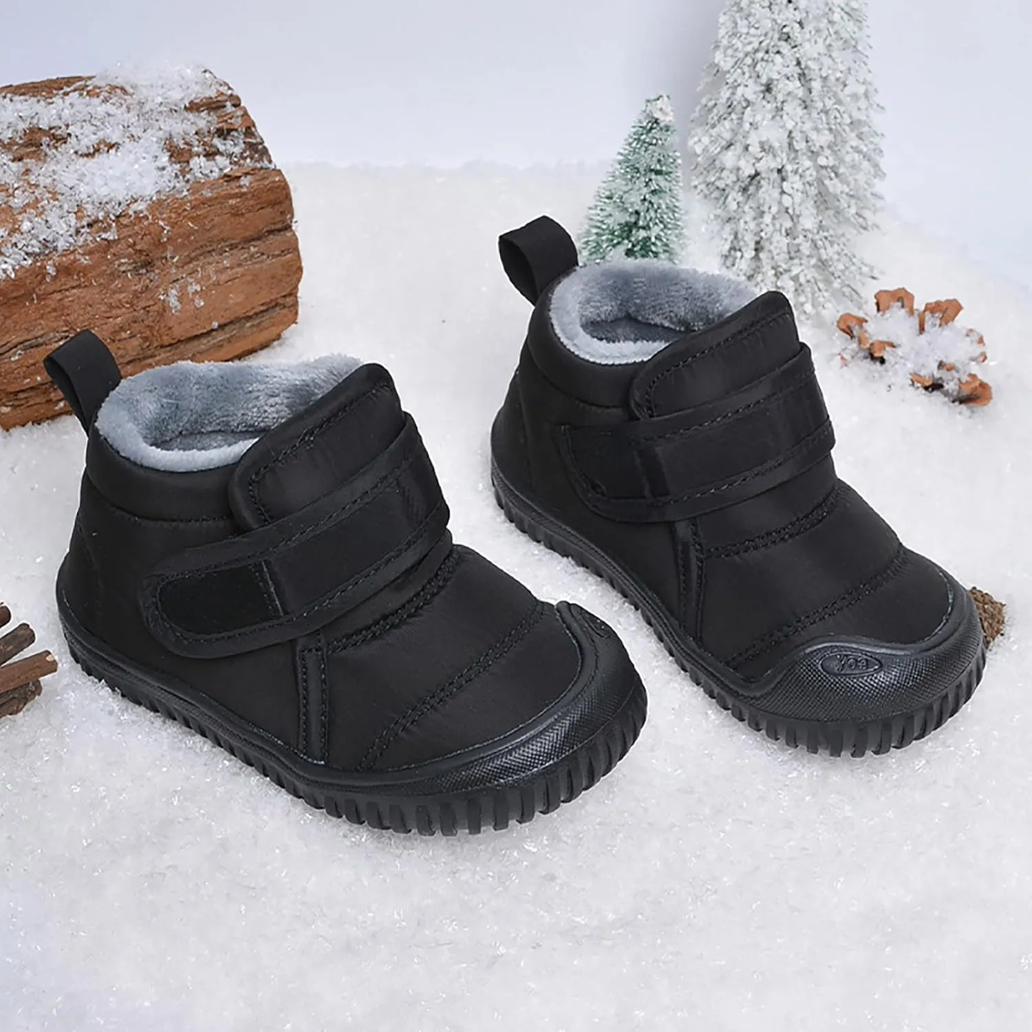 Toddler Unisex Winter Snow Boots Boys Girls Cold Weather Faux  Thermal Lined Winter Anti Boots for Girls Color